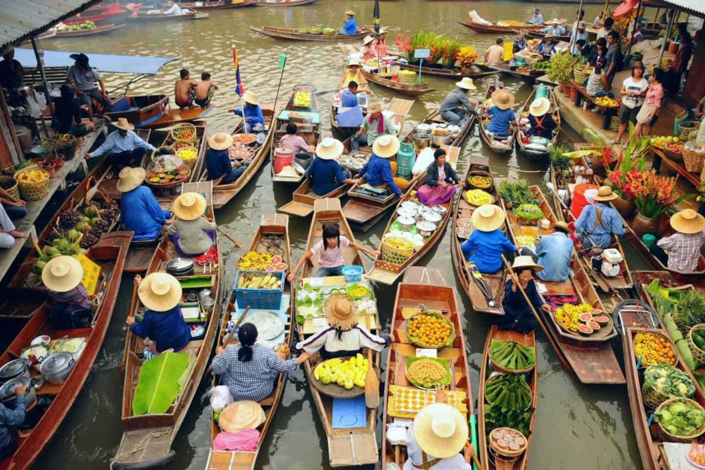 Bangkok floating market