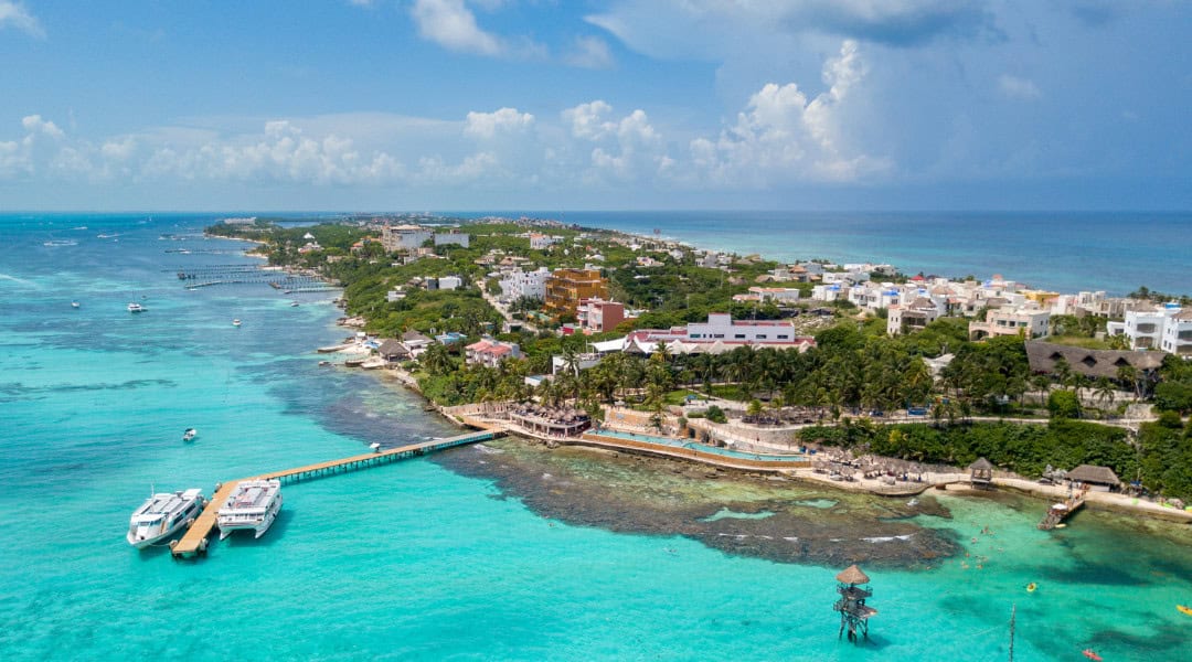 Isla Mujeres Aerial View