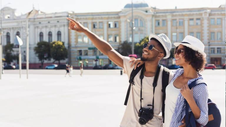 Black Couple on a Multi Day Tour