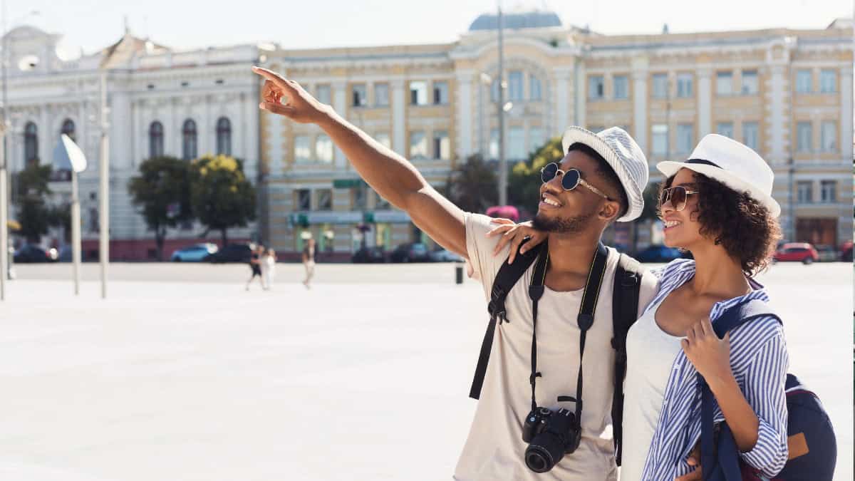 Black Couple on a Multi Day Tour