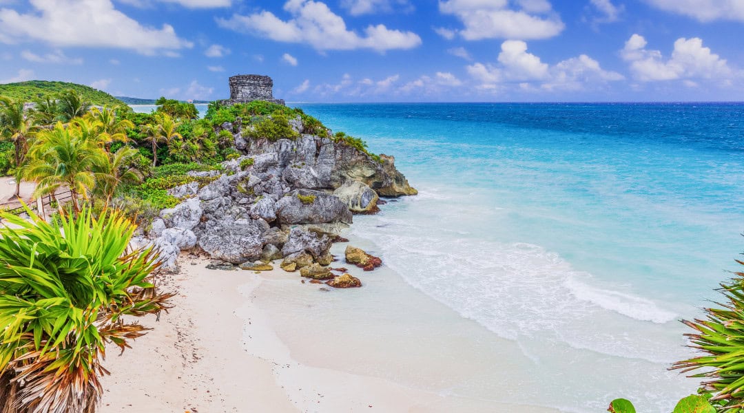 Tulum Ruins on the beach