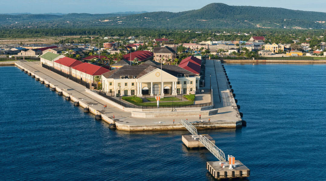 Falmouth Jamaica Cruise Port Terminal Aerial View