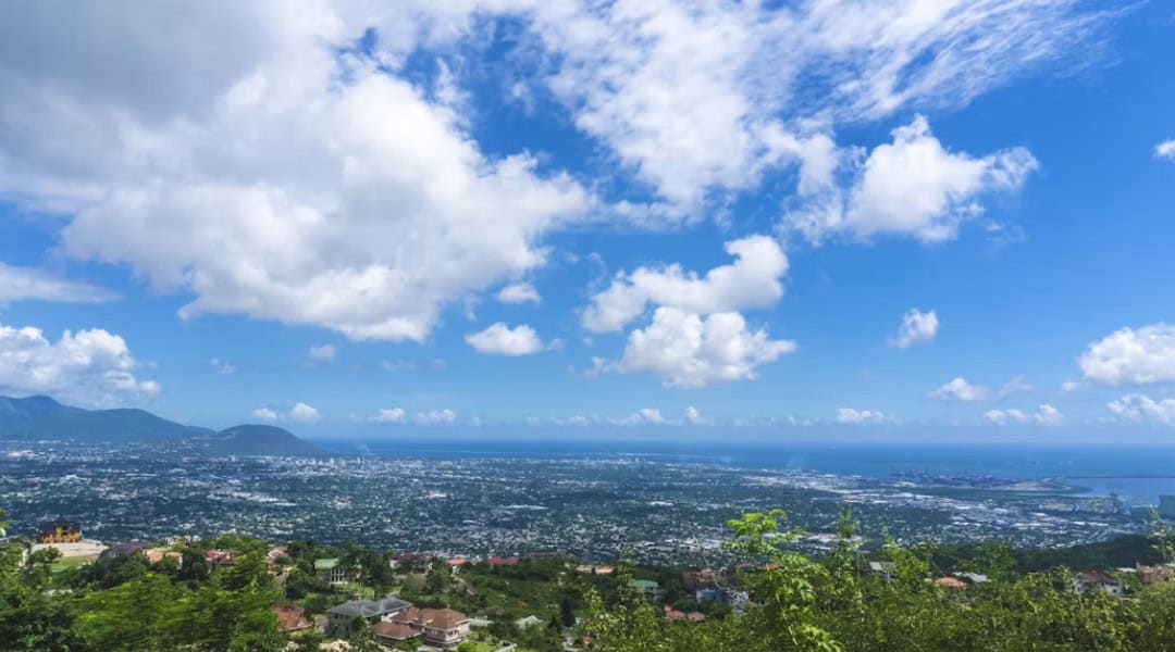 Kingston Jamaica Scenic View from the Mountain top