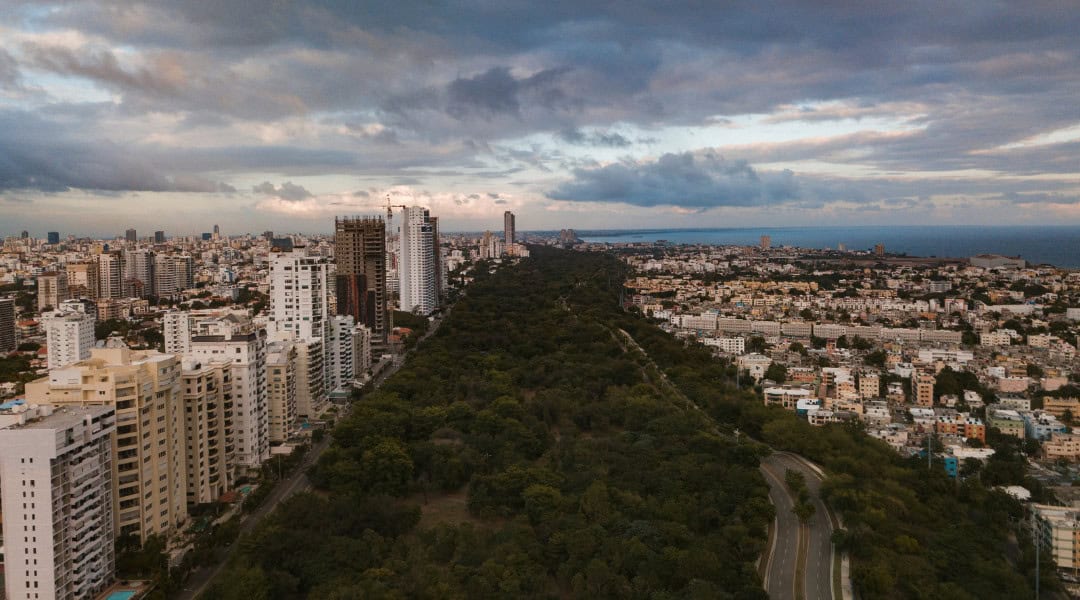 Aerial view of Santo Domingo Dominincan Republican