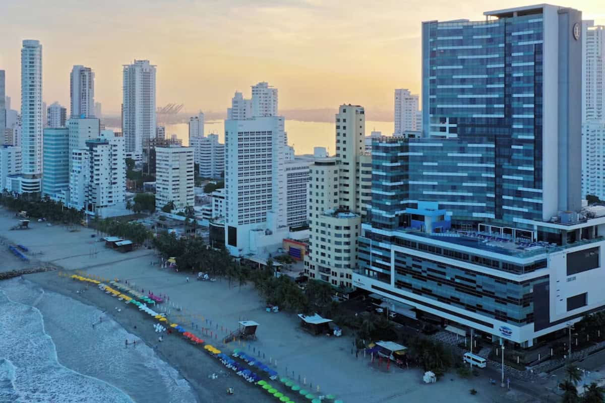 Intercontinental Hotel in Cartagena Aerial View