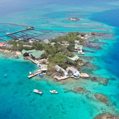 Rosario Islands Cartagena Aerial View