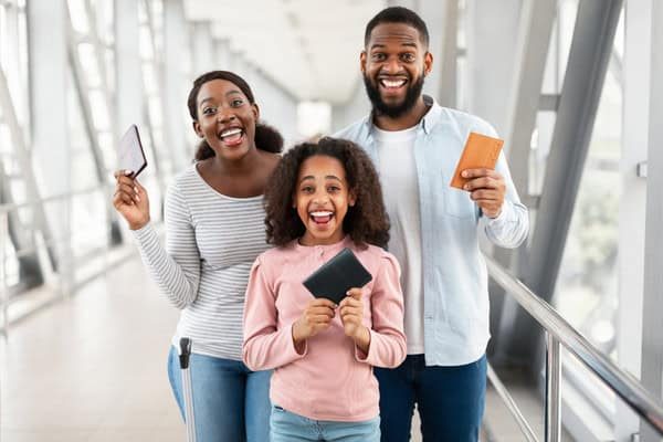 Black Family Traveling